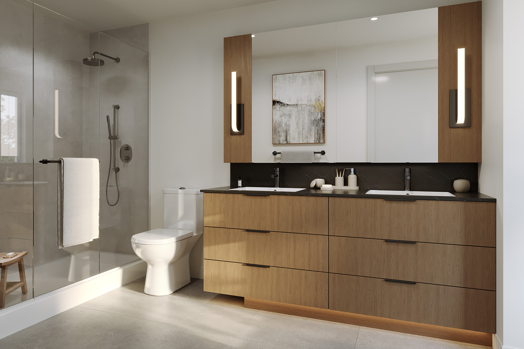 Contemporary bathroom interior